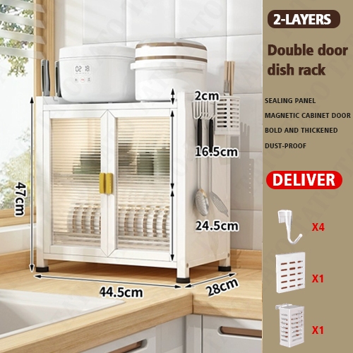 2/3Tier Dish Rack Organizer Dish Countertop storage