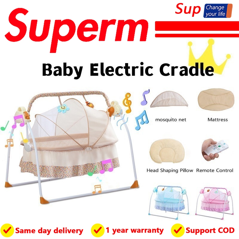 Multifunctional baby electric rocking chair Intelligent sleep crib