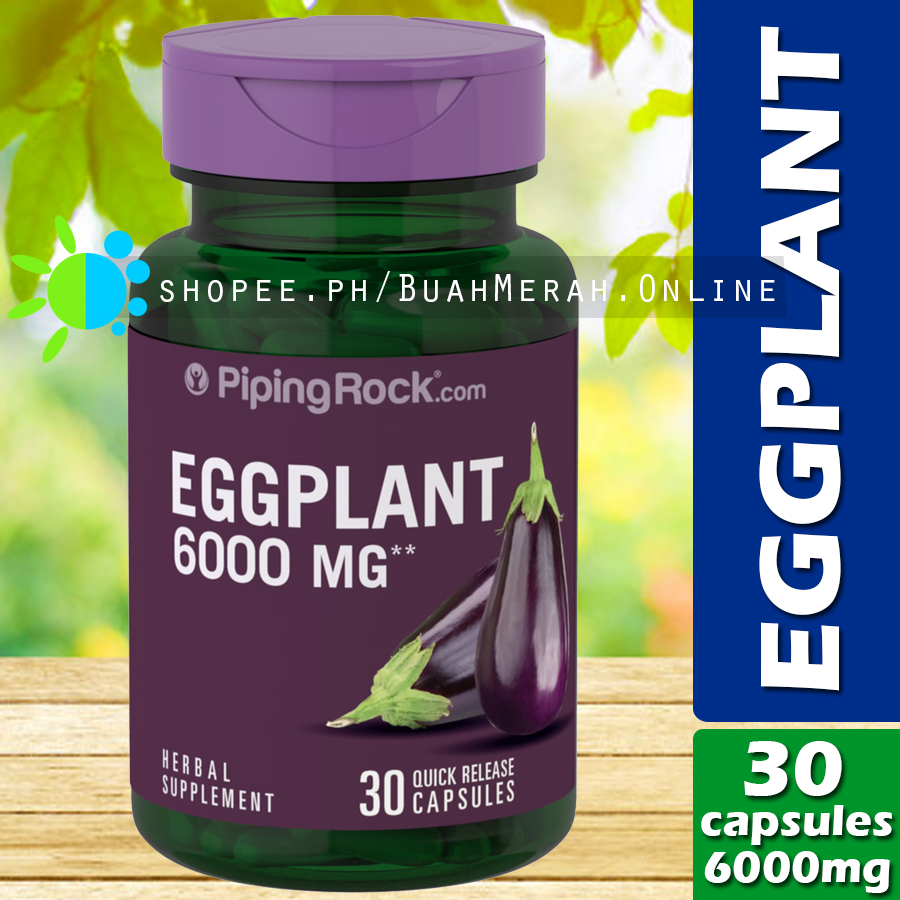 EGGPLANT 6000mg x 30 Capsules Solanum Melongena Fruit Extract