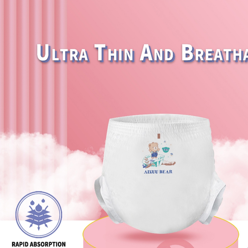 Aikuu bear 32-40 pieces of Korean pants/pull-up boys and girls can be ...