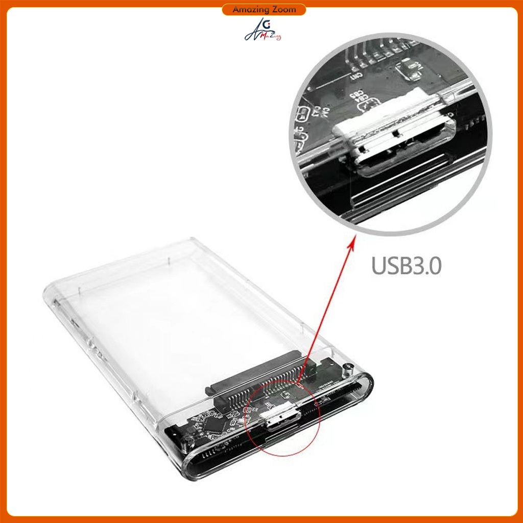 USB 3.0 SSD Enclosure 2.5 inch External Hard Drive Case USB 3.0 to SATA ...
