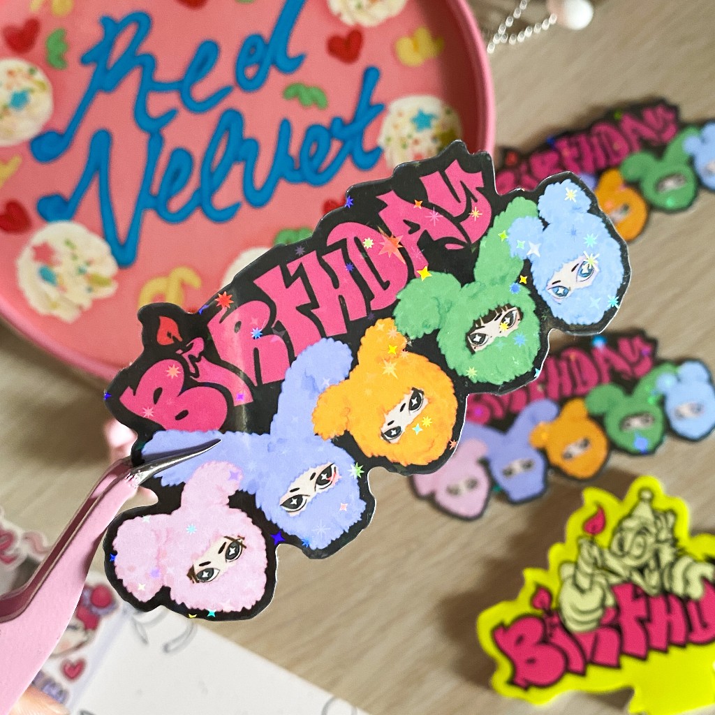 Red Velvet Birthday Sticker ★ ( waterproof vinyl ) | Shopee Philippines