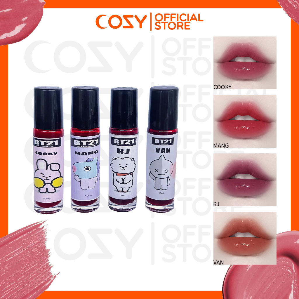 4pcs BT21 Inspired Lip & Cheek Tint Set for Women Highly Pigmented Long  Lasting 10ml | Shopee Philippines