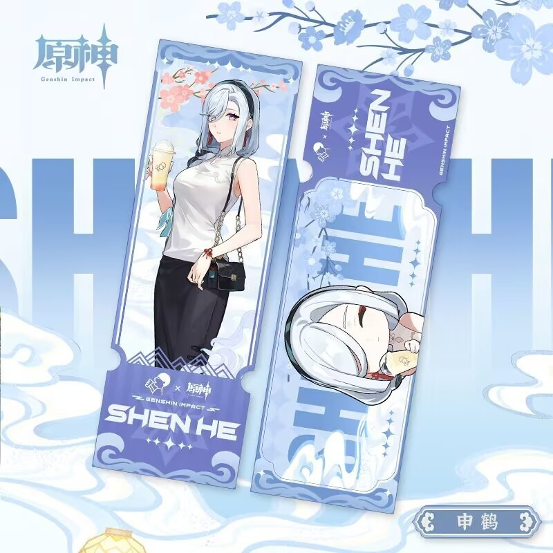 Genshin impact Laser ticket double-sided gilded Ayaka Knave Raiden ...