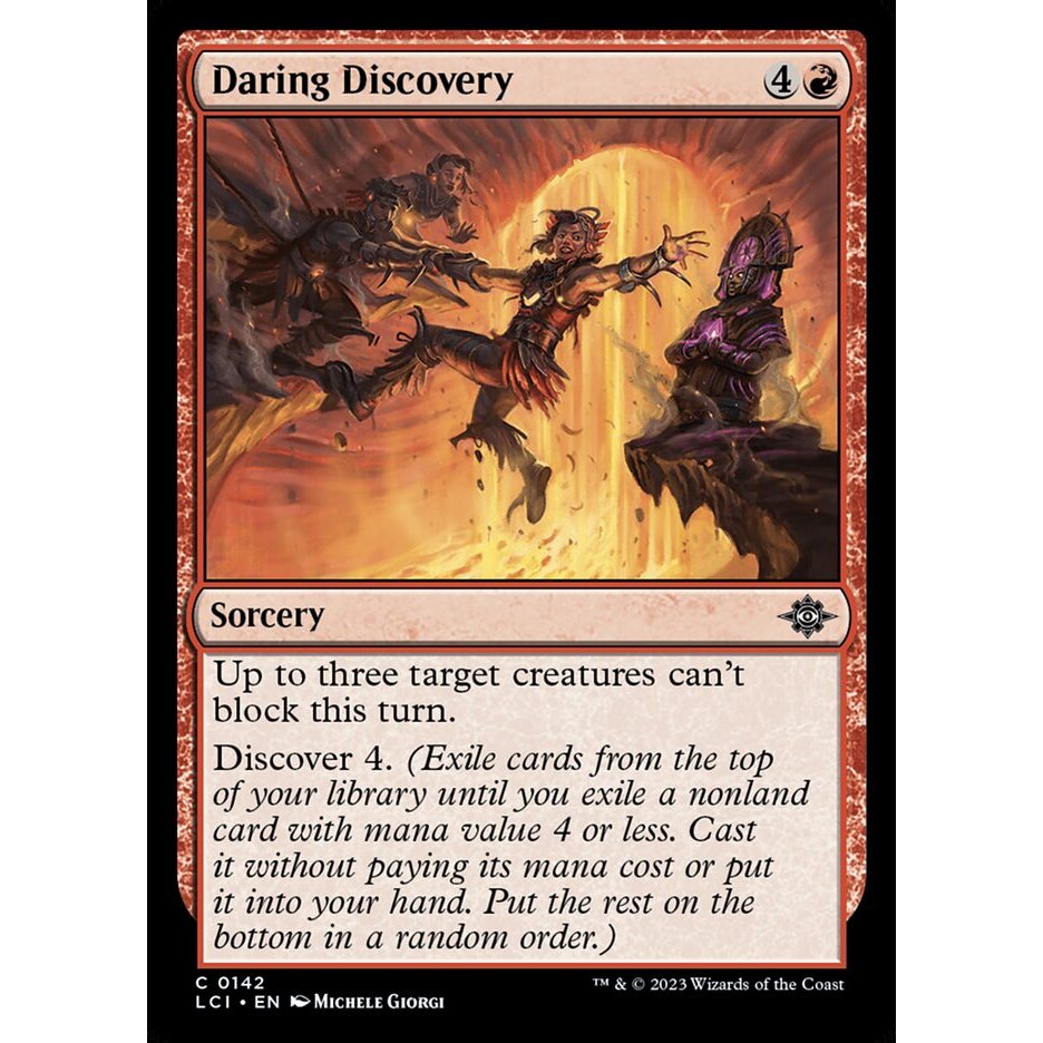 Magic the Gathering Daring Discovery MTG Red LCI NM (_BKR)