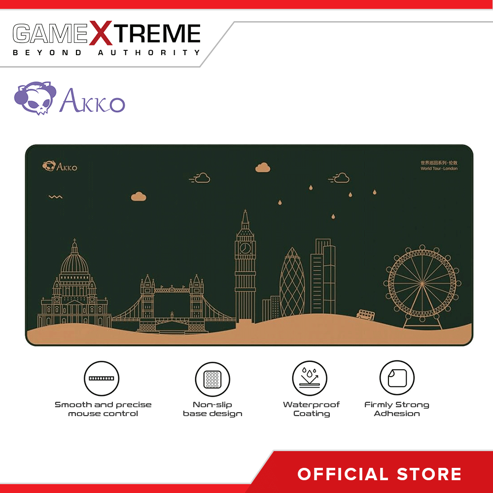 Akko World Tour London Mouse Pad Anti Slip Shopee Philippines