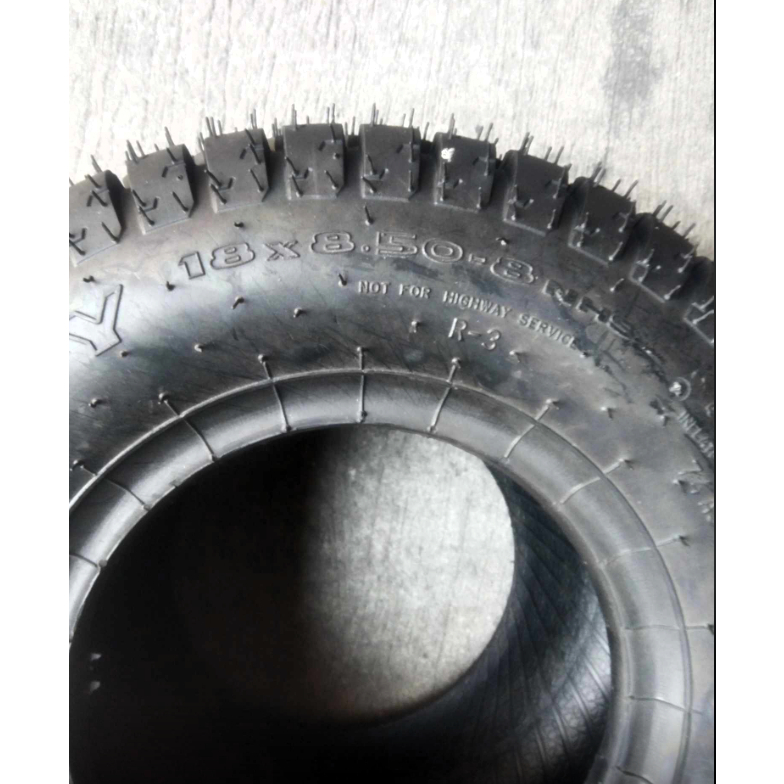 Pneumatici Erba Pneumatici Tosaerba 18x8.50-8 Tubeless - 4 Strati Wanda P332 | Set 2 Pezzi Per Trattorini E Carrelli Pneumatici Tosaerba Tubeless
