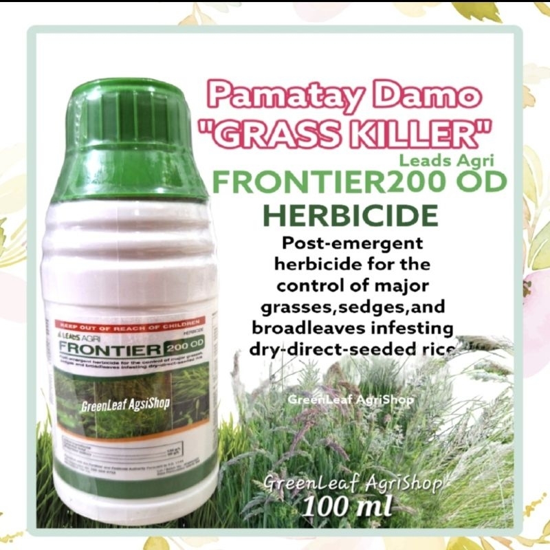 Frontier Post Emergent Herbicide / Pamatay Damo GRASS Killer 200 OD