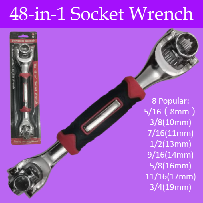 Mago 48in1 Socket Wrench MultiFunctional Universal Wrench Shopee
