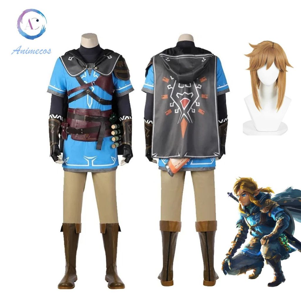 Game Zelda Cosplay Tears of the Kingdom Link Cosplay Costume Shirt ...