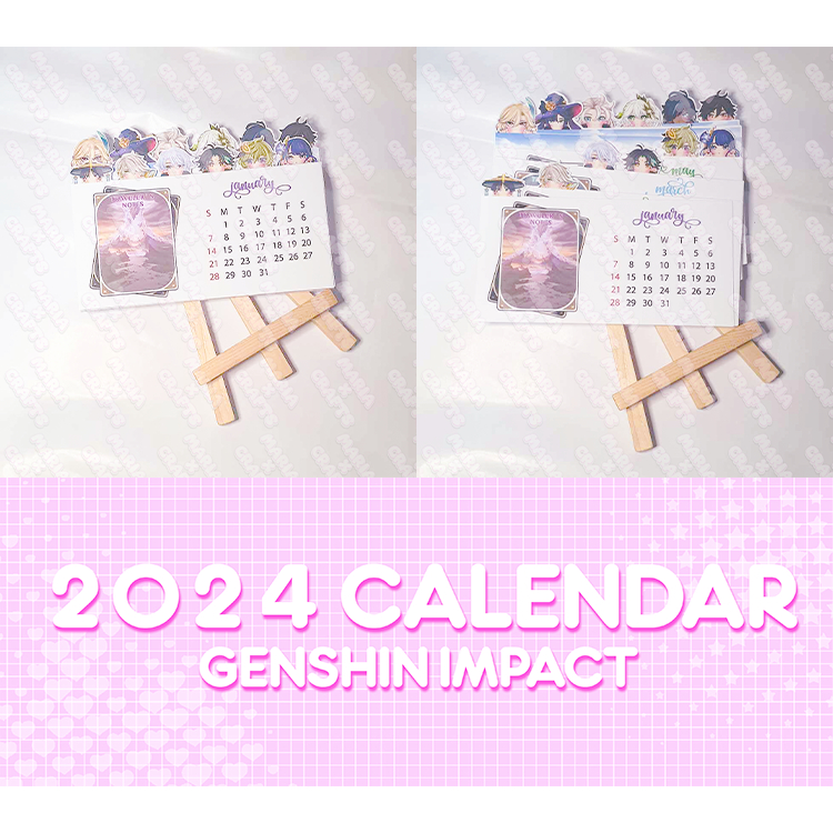 2024 CALENDAR GENSHIN IMPACT Shopee Philippines