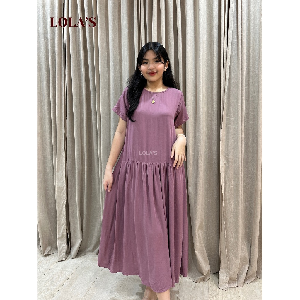Mina Dress - Maxi Flowy Dress- A Line Simple Dress Soft Linen | Shopee  Philippines