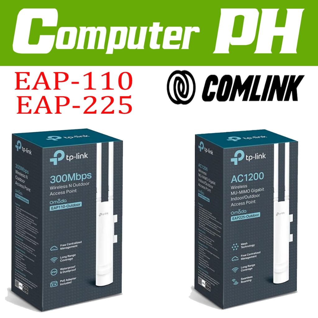 TP-LINK EAP-110 300Mbps/EAP-225 1200Mbps Wireless N Outdoor Access ...