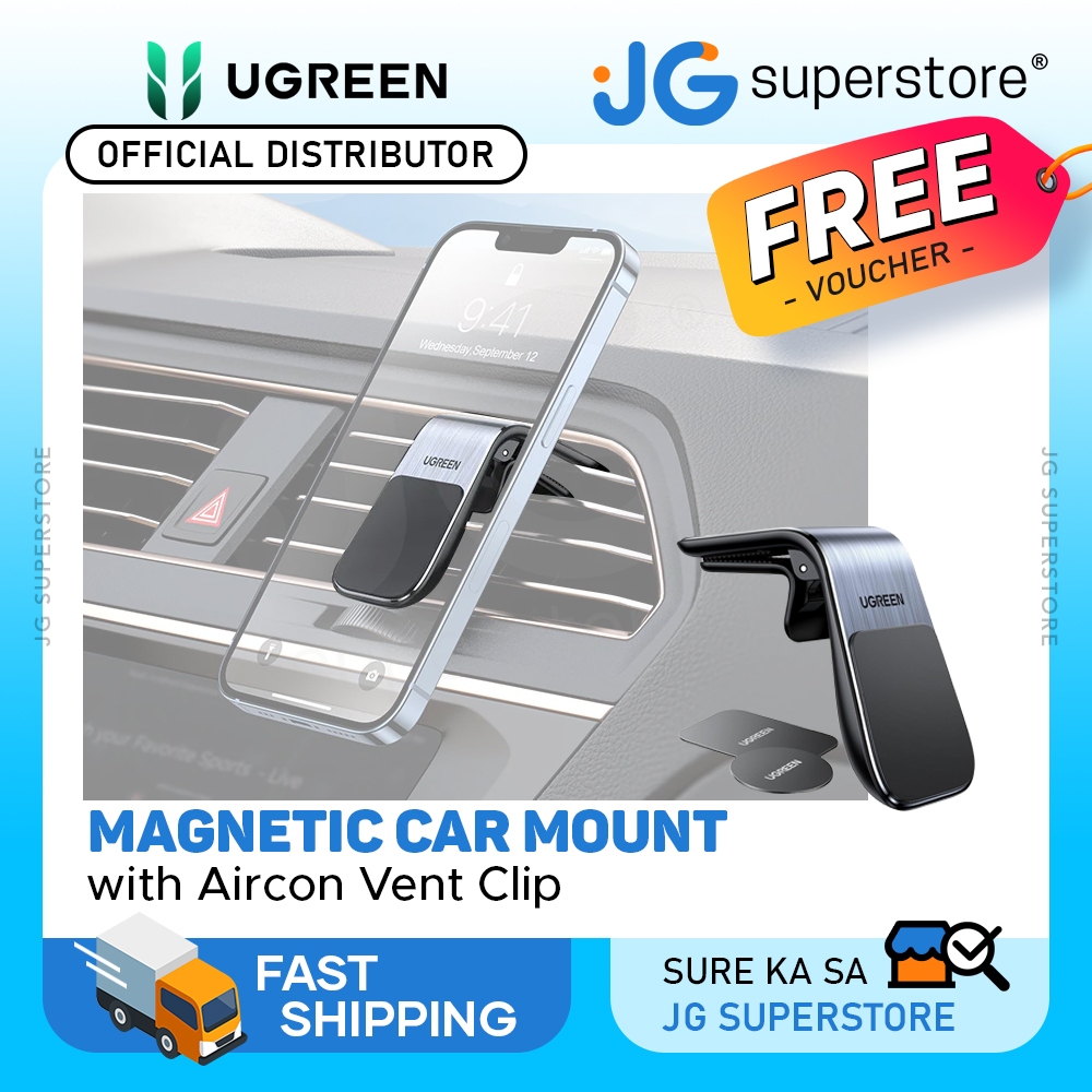 UGREEN Universal Auto-Locking Magnetic Air Vent Car Phone Holder With ...