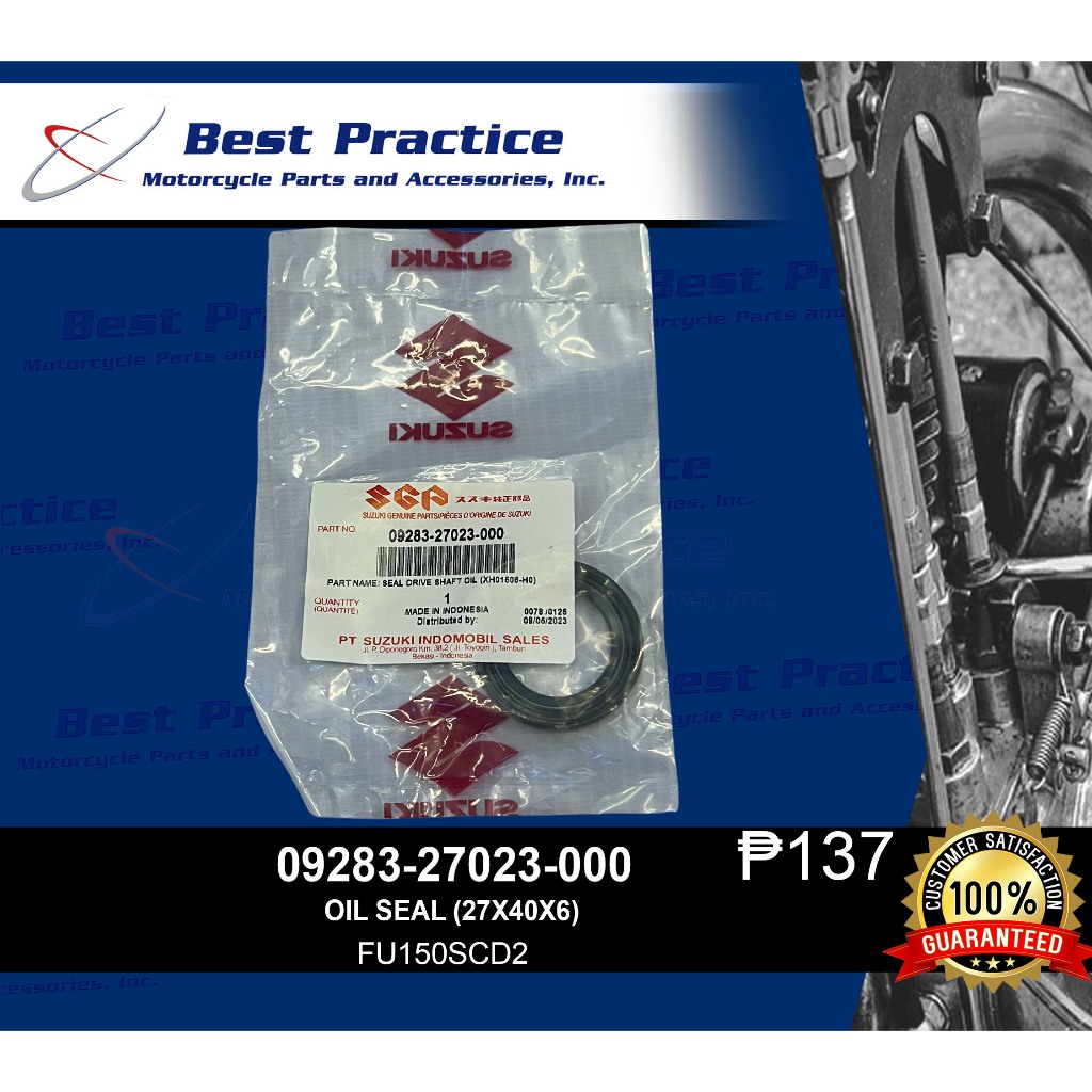 SGP ENGINE SPROCKET Oil Seal Raider 150 Carb Genuine 0928327023