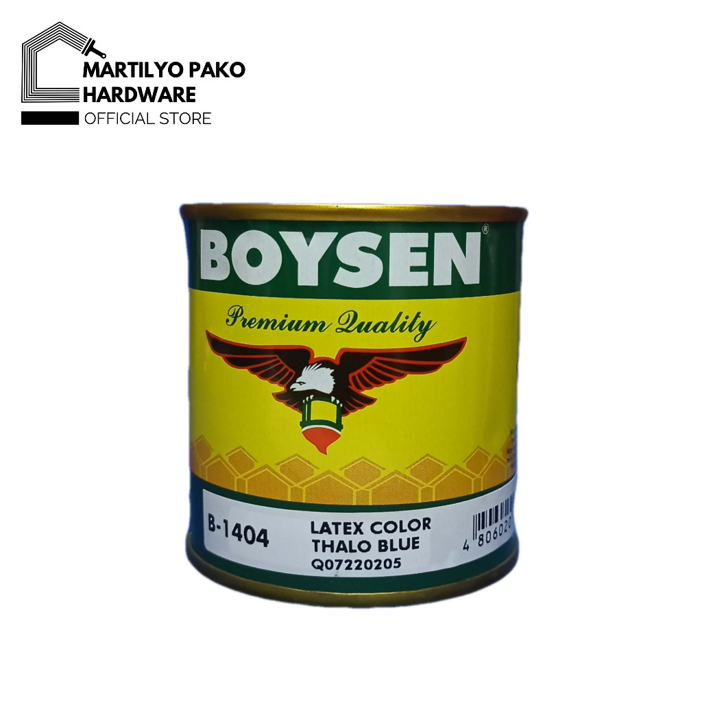 BOYSEN Paint Latex Color 1/4 Liter Thalo Blue | Shopee Philippines