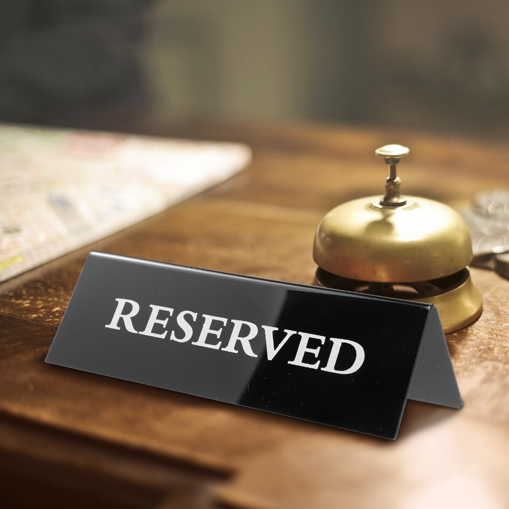 10pcs/set Reserved Table Sign Acrylic 15*5*5cm | Shopee Philippines