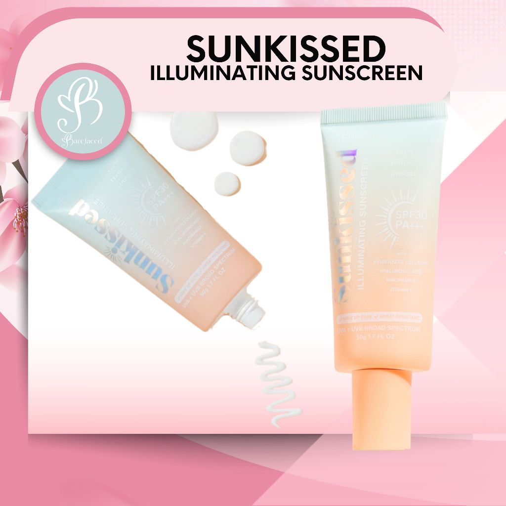 Barefaced SUNKISSED Illuminating Sunscreen 50g Shopee Philippines