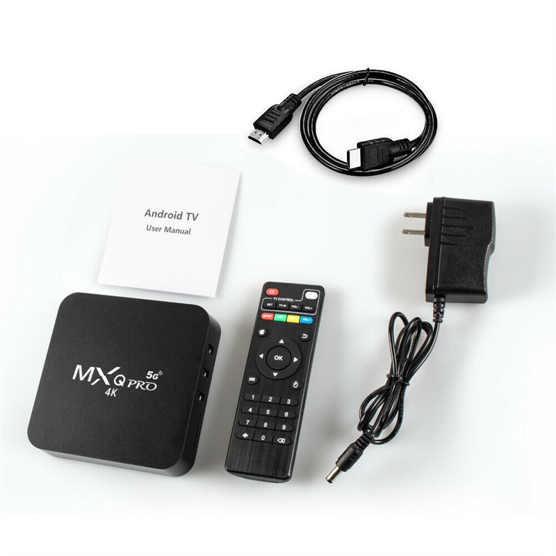 MXQ PRO Smart TV Box 4K HD 8+128GB WiFi Connection Support  External Device USB Flash Drive