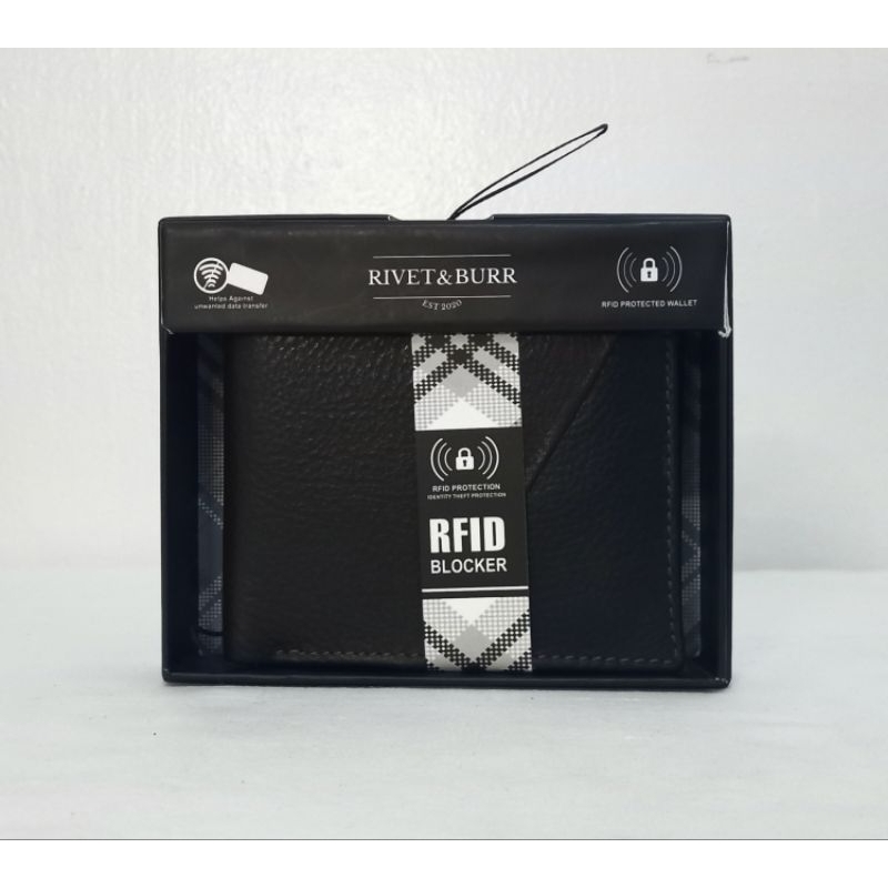 RIVET&BURR RFID BLOCKER Wallet (From usa) Shopee Philippines
