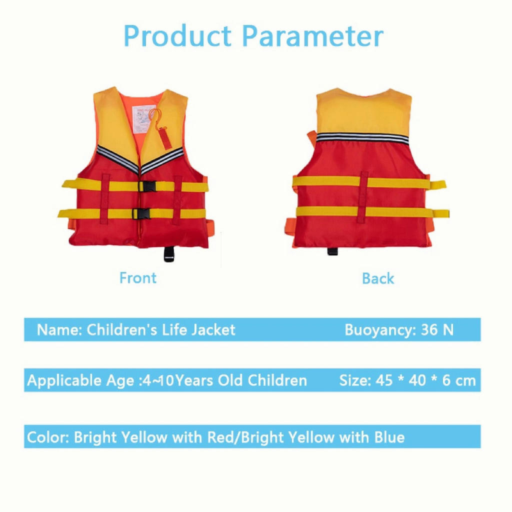 Life Vest Jacket Kids Marine Safety Life Jacket For Outdoor Water Sport ...