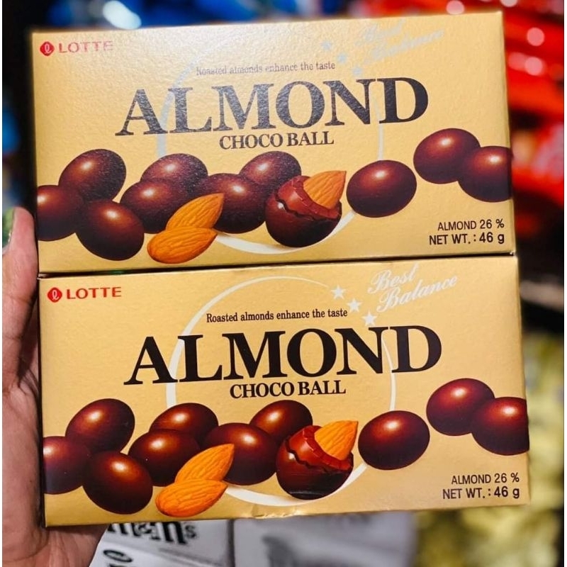 LOTTE almond Choco balls Buy1get1 | Shopee Philippines