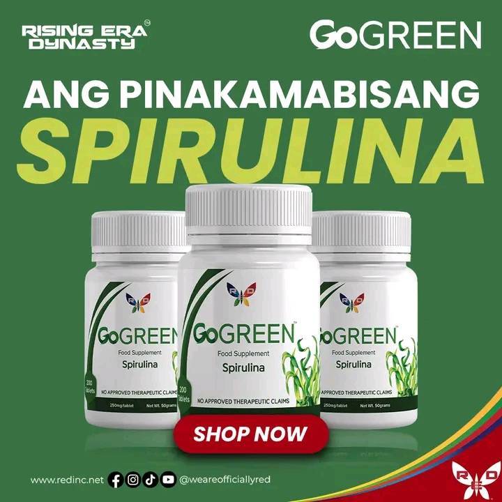 Go Green Spirulina 200 Tablets (Authentic) Shopee Philippines