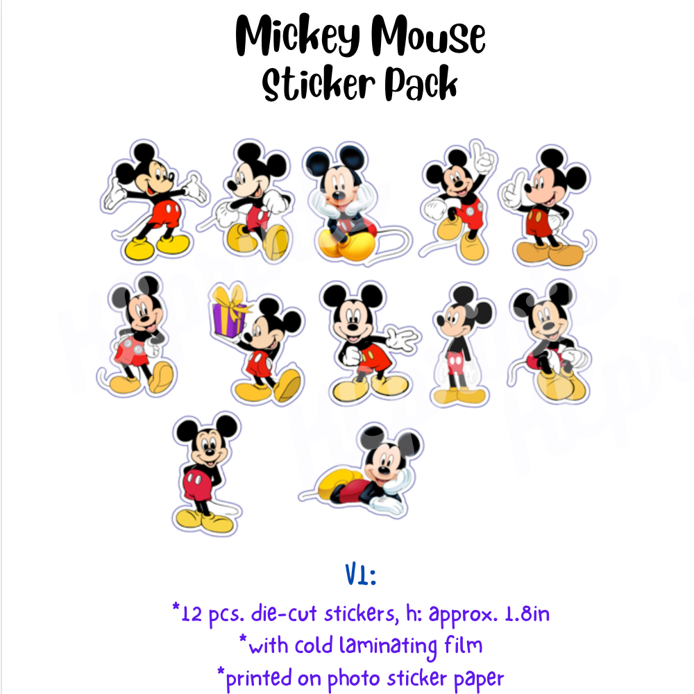 Mickey Mouse Sticker Pack Fanmade | Shopee Philippines