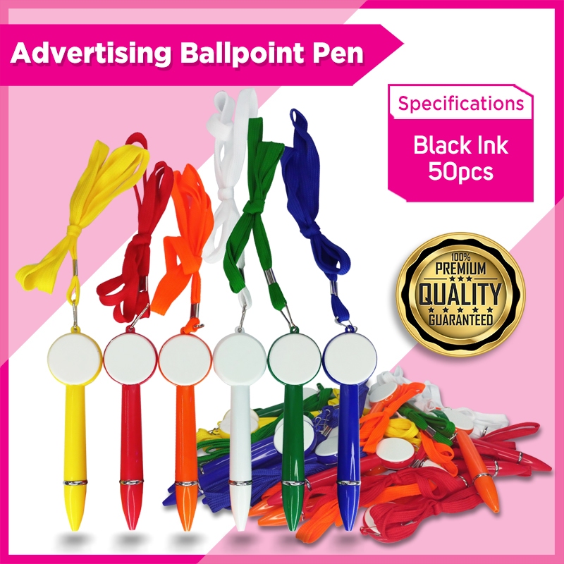 Hung Rope Advertising Ballpoint Pen (5 PCS) | Shopee Philippines