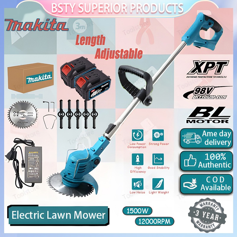 Makita Grass Cutter 28 78 98V Cordless Electric Lawn Mower Trimmer ...