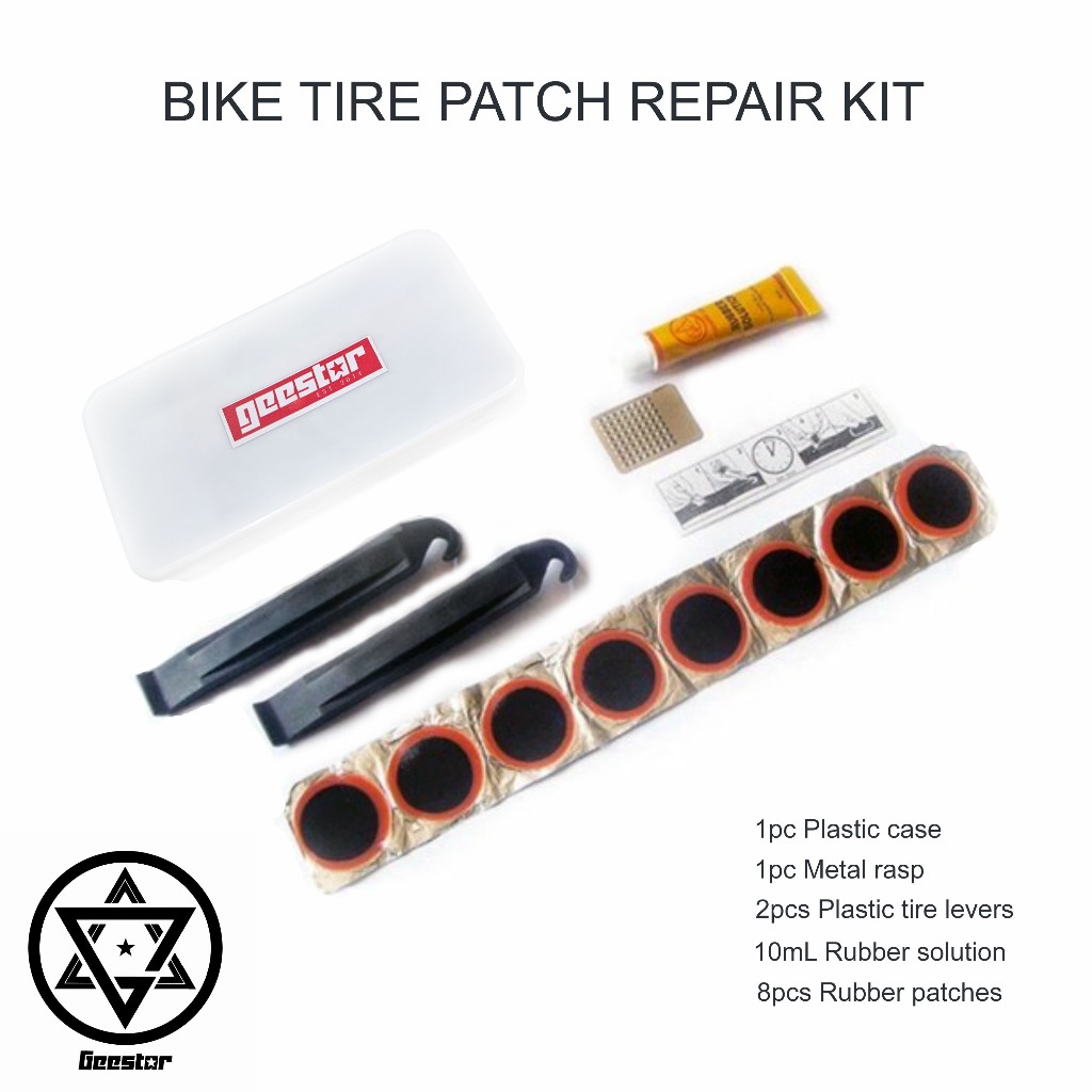 Bike Tire Patch Repair Kit Emergency Tire Interior Tube Repair Tool Kit