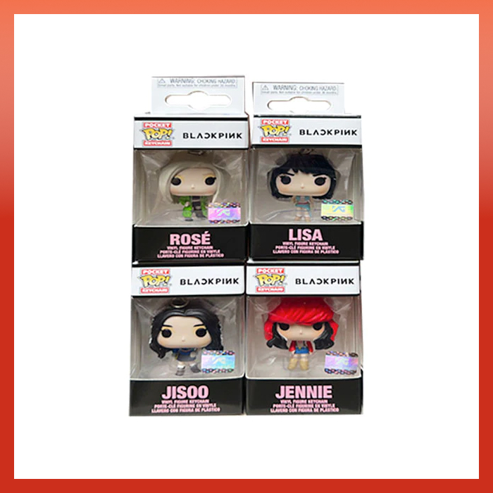 Funko Blackpink Shut Down Pocket Pop Keychain Set Of 4 Funko Figure