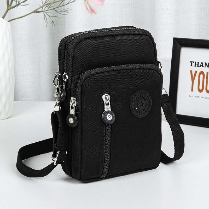 New Small 3 Zipper Sling Bag Crossbady Bag For Women And Men