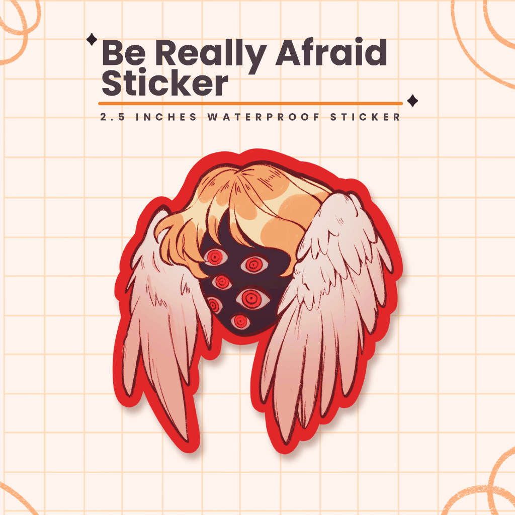 Be Really Afraid | Original Art | Glitter & Holo Waterproof Laptop ...