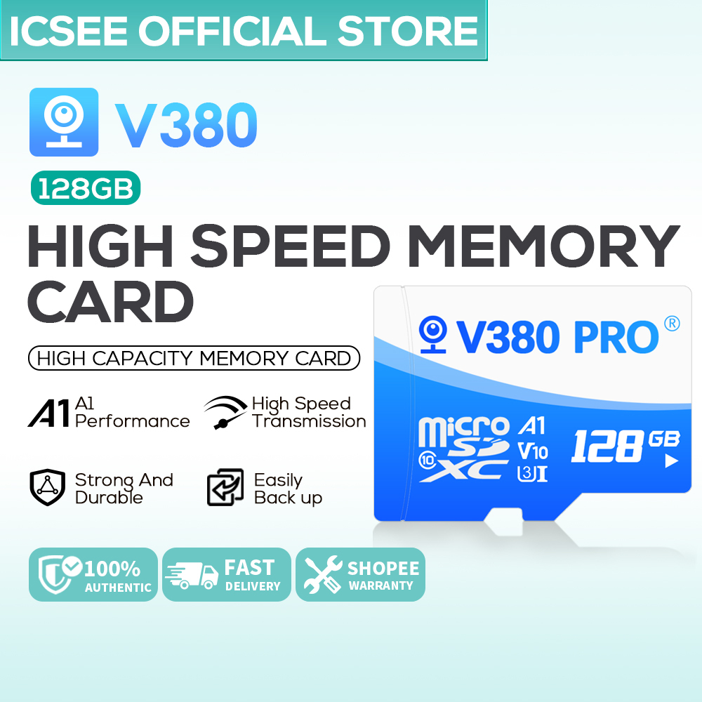 ICSEE V380 PRO High Speed Micro SD Card 16/32/64/128GB U3 TF Card For