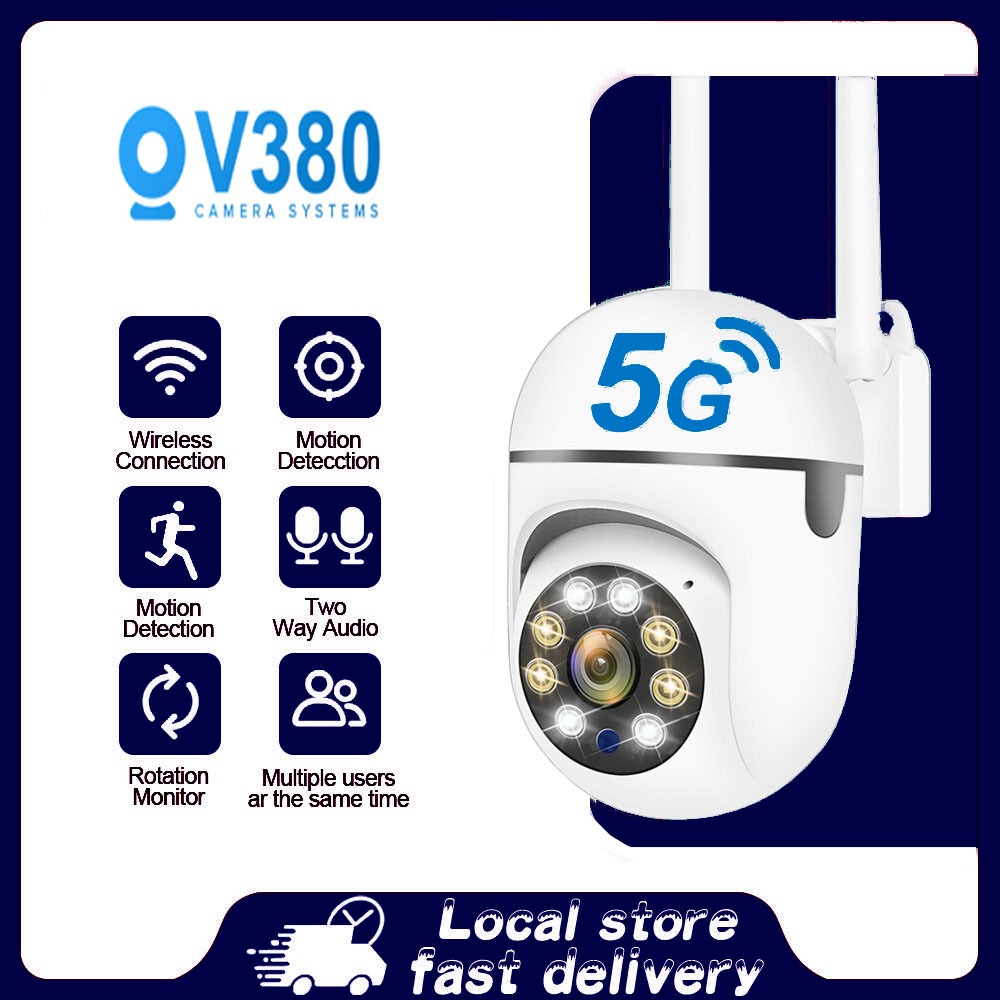 V380 CCTV Camera 1080P HD Outdoor Wifi 360° IP Security Protection ...