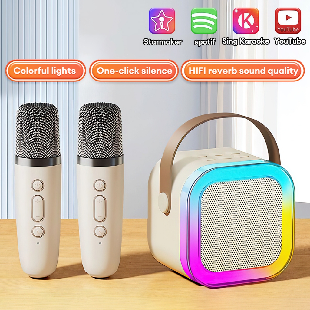 K12 Buetooth Seaker Wth Mcrophone Dual Microphone Karaoke Speaker ...