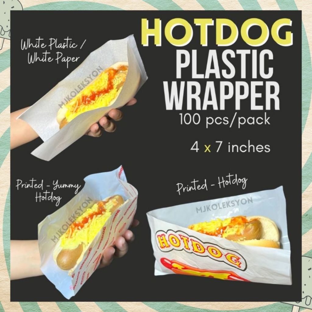 Hotdog Wrapper Plastic New Design 1000pcs | Shopee Philippines