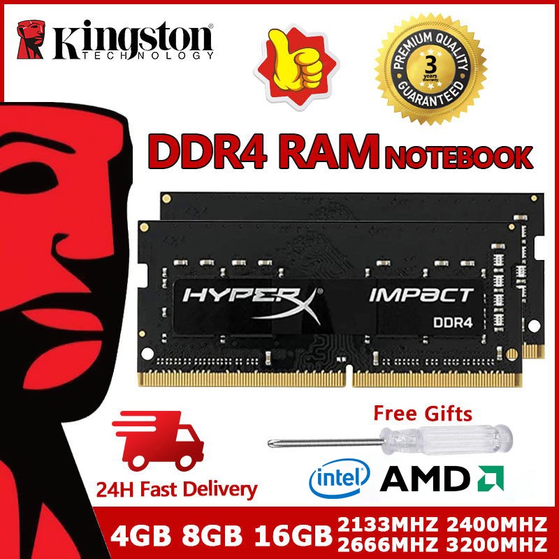 [Intel/Amd]Kingston HyperX Impact Laptop DDR4 RAM 4GB 8GB 16GB 3200Mhz ...