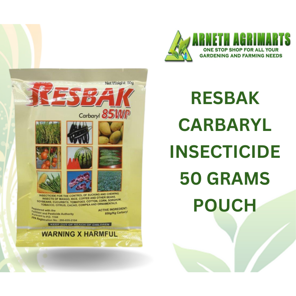 RESBAK CARBARYL INSECTICIDE 50G PACK ARNETH AGRIMARTS | Shopee Philippines
