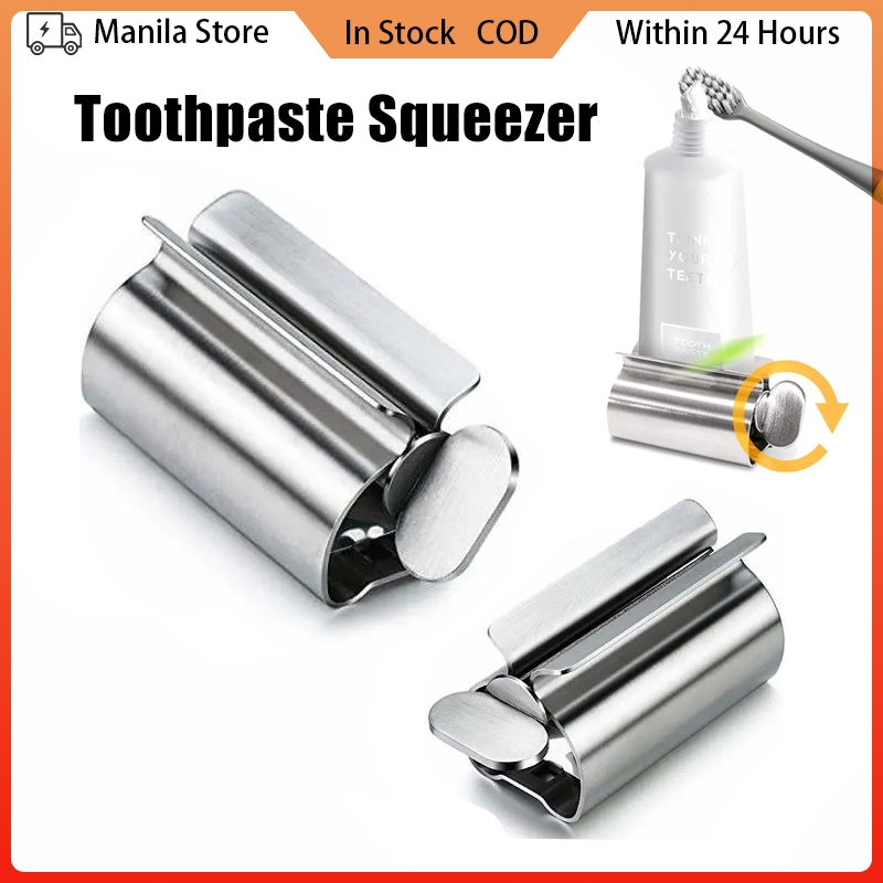 Steel Toothpaste Squeezer Facial Cleanser Toothpaste Press Rolling ...