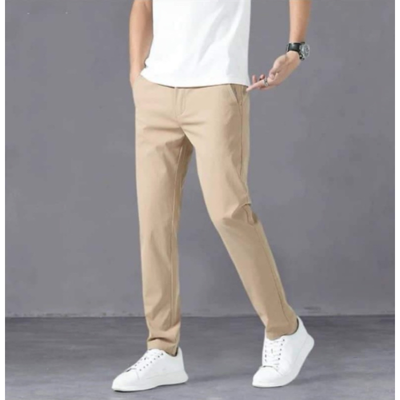 Men's Khaki Stretchable/Maong Pants/Men's Skinny Jeans | Shopee Philippines