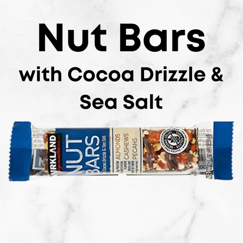 Kirkland Signature Nut Bar with Cocoa Drizzle & Sea Salt Gluten