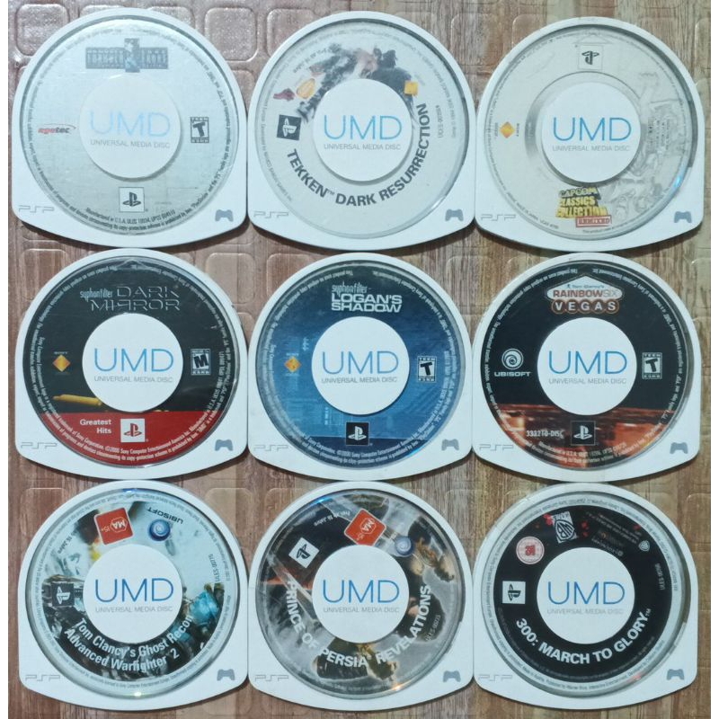 PSP PlayStation Portable UMD Games UMD ONLY ENGLISH NO CASE SET 2 (Read