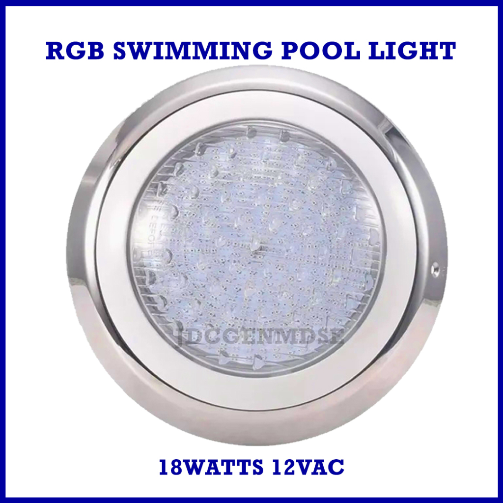 Original Swimming Pool Light RGB 12v 18w IP68 with Remote in a Box ...