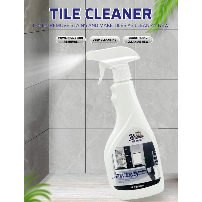 500ml Tiles Cleaner Bathroom Stain Remover Spray | Shopee Philippines