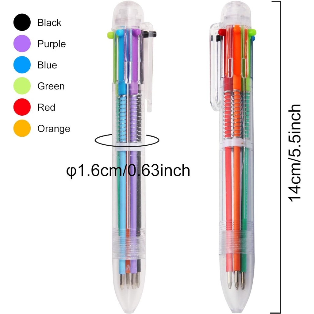 6 in 1 Multi Colored Pen Ball Pen Hughlighter Pen Multicolor pen ...