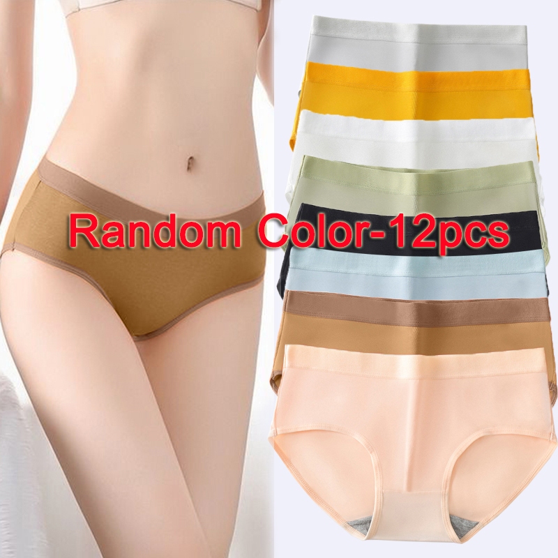 12pcs High Quality Seamless Breathable Panty for Women with Antibasterial  Cotton panty lingerie