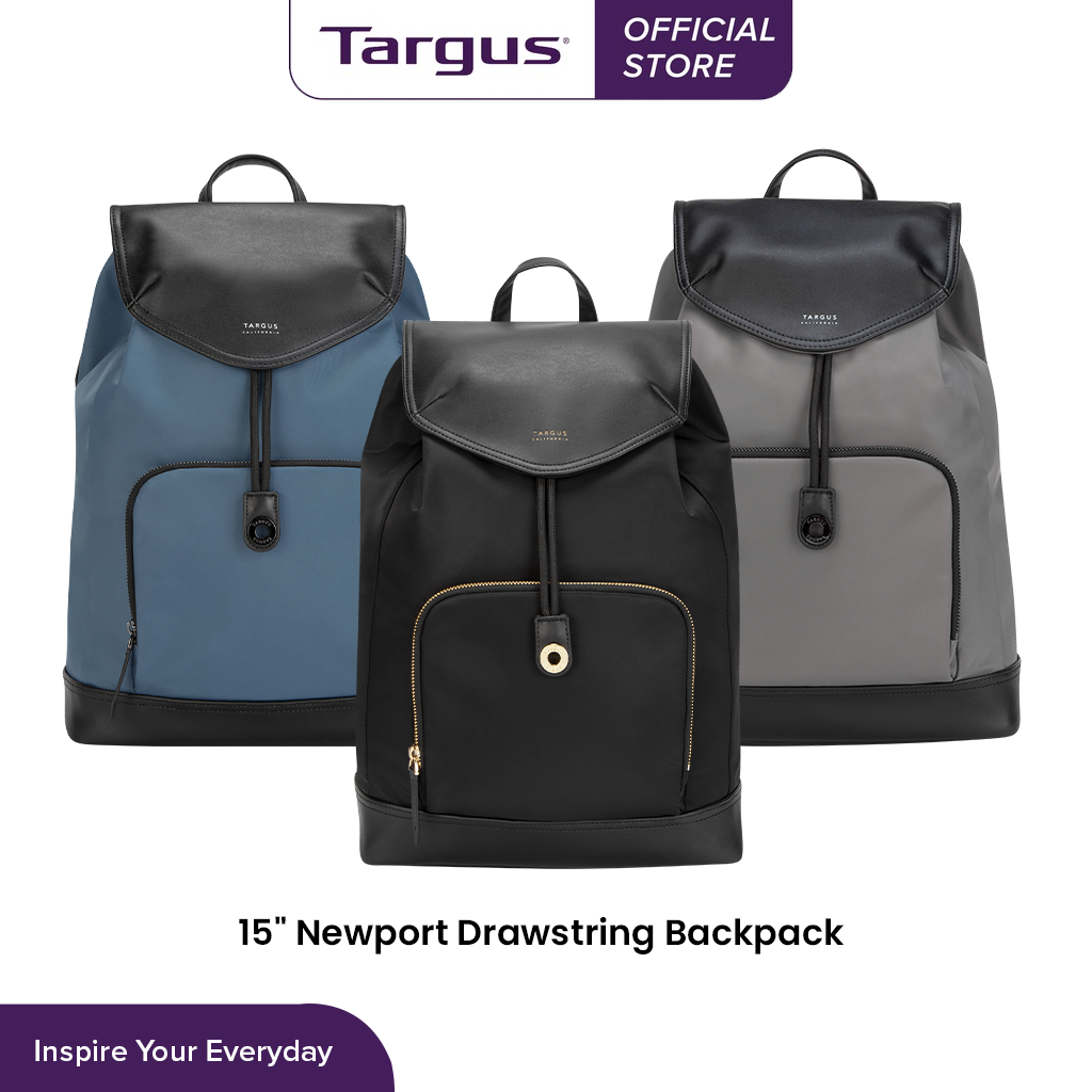 Targus Newport 15" Drawstring Laptop Backpack Black (TSB964GL