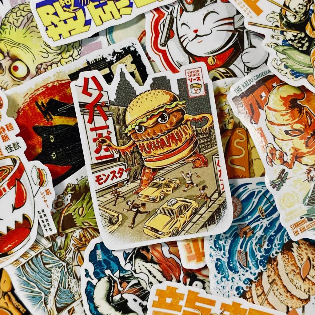 17PCS RETRO VIBES QUALITY STICKERS | Shopee Philippines